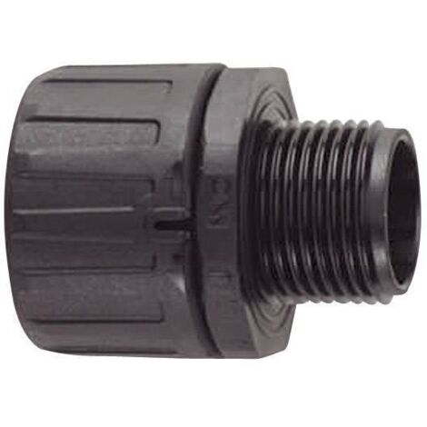 HellermannTyton 166-21016 HG34-S-PG29 Raccord de tuyau noir PG29 28.10 mm droit 1 pc(s) X71893