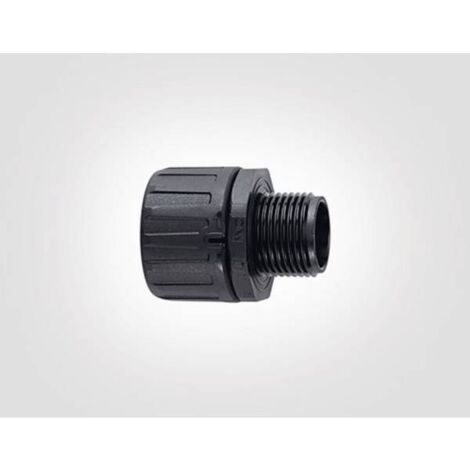 HellermannTyton 166-21026 HG25-S-M25-PA66-BK Raccordo a vite del tubo flessibile Nero M25 Piatto 1 pz.