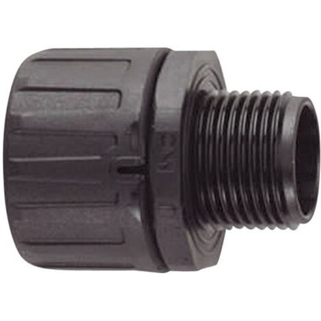 HellermannTyton 166-21027 HG28-S-M32 Raccordo a vite del tubo flessibile Nero M32 22.80 mm Piatto 1 pz.