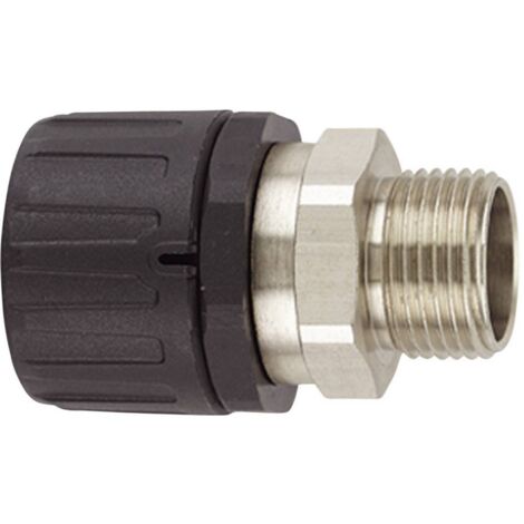 HellermannTyton 166-21301 HG16-SM-M16 Raccordo a vite del tubo flessibile Nero M16 11.80 mm Piatto 1 pz.
