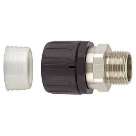 HellermannTyton 166-21906 HGL42-SM-M40 Raccordo a vite del tubo flessibile Nero 35.50 mm Piatto 1 pz.