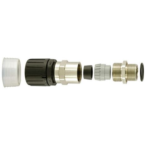 HellermannTyton 166-22100 HGL13-SCG-M16 Raccord de tuyau noir 9.80 mm droit 1 pc(s)