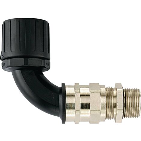 HellermannTyton 166-23306 HG34-90CG-M32-PA66/NPB-BK Raccord de tuyau noir M32 90° 1 pc(s) R022561
