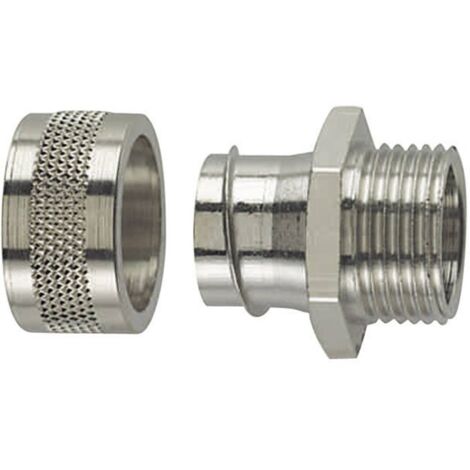 HellermannTyton 166-31002 PSC16-FM-M16 Raccordo a vite del tubo flessibile Metallo M16 13 mm Piatto 1 pz.