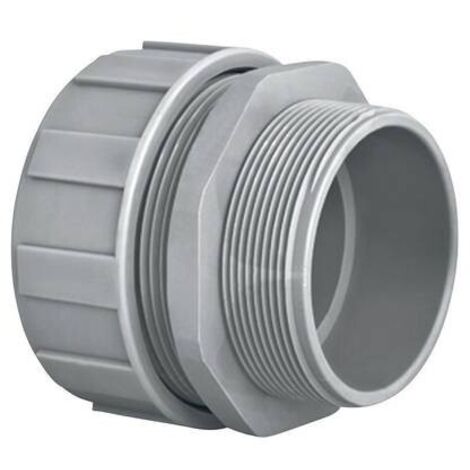HellermannTyton 166-40701 PSR12-S-M16 Raccordo a vite del tubo flessibile Grigio M16 10 mm Piatto 1 pz.