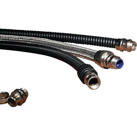 HellermannTyton 166-41007 PSRSC40-FMC-M40-NPB/PA6-ML Raccord de tuyau métal M40 droit 1 pc(s) R015041