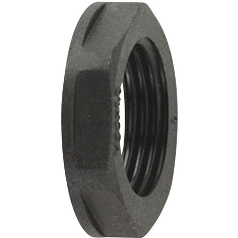 HellermannTyton 166-50133 ALPA-M12 Gegenmutter Schwarz    1 St.