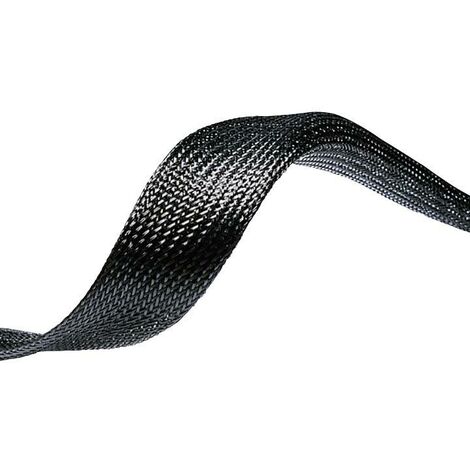 HellermannTyton 170-00120 HEGPX12-PET-BK Gaine tressée noir polyester 6 à 19 mm 100 m R025141