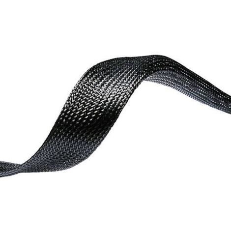 HellermannTyton 170-00400 HEGPX40-PET-BK Guaina intrecciata Nero Poliestere 32 fino a 70 mm 50 m