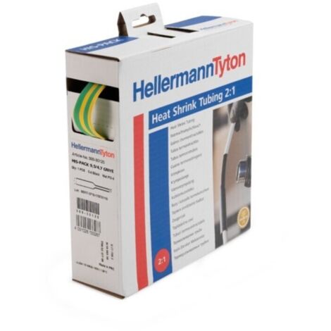 HellermannTyton 300-30952 Schrumpfschlauch ohne Kleber Rot 9.50 mm 4.70 mm Schrumpfrate:2:1 5 m