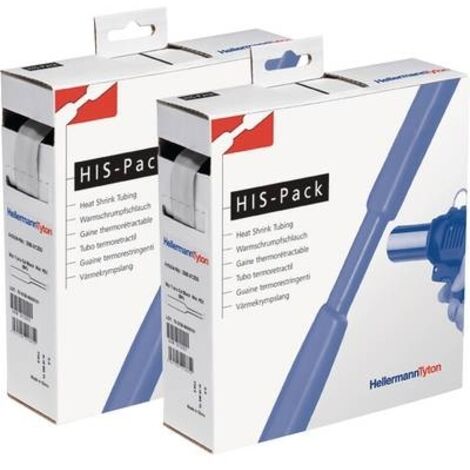 HellermannTyton 300-30953 Gaine thermorétractable sans colle transparent 9.50 mm 4.70 mm Taux de retreint:2:1 5 m R038731