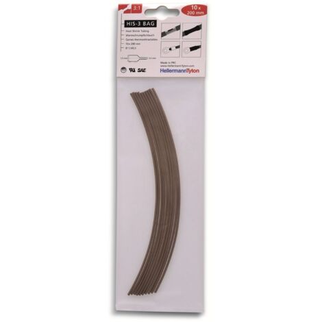 HellermannTyton 308-30163 Schrumpfschlauchsortiment Braun 1.50 mm 0.50 mm Schrumpfrate:3:1 10 St.