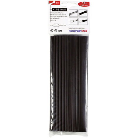 HellermannTyton 308-31210 Schrumpfschlauchsortiment  12 mm 4 mm Schrumpfrate:3:1 10 St.