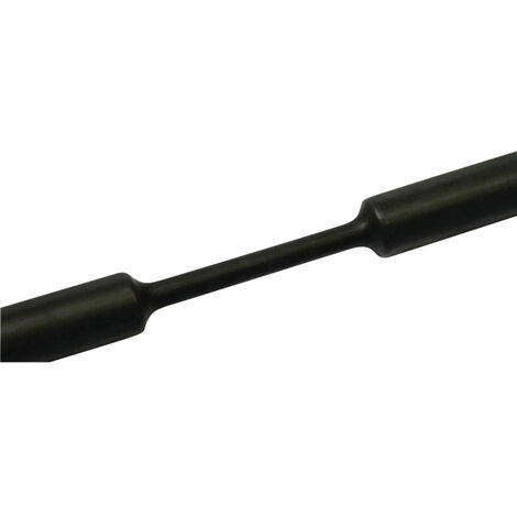HellermannTyton 319-00150 Schrumpfschlauch ohne Kleber Schwarz 1.50 mm 0.50 mm Schrumpfrate:3:1 1 m
