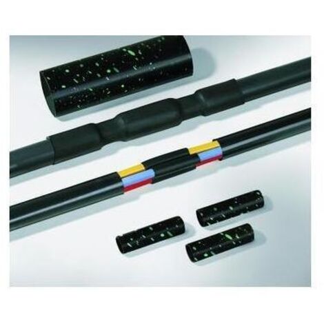 HellermannTyton 380-04005 LVK-5x1.5-6 PO-X BK Warmschrumpf-Verbindungsgarnitur ohne Schraubverbinder