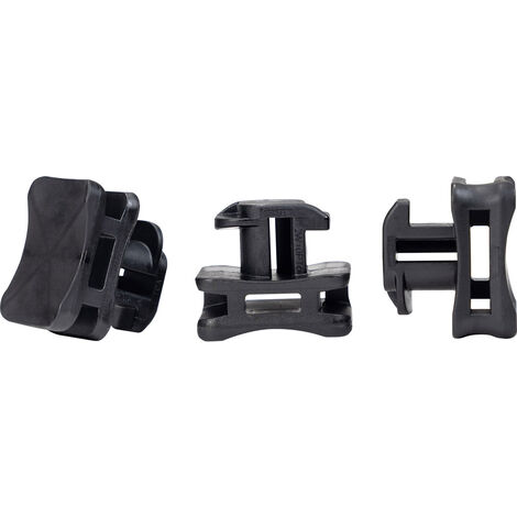 HellermannTyton ACFM2W10PT6 Kabelbindersockel Profilschiene 151-03055   hitzestabilisiert, schlagzäh