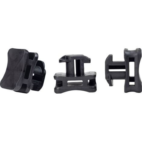 HellermannTyton ACFM8W6.2PT3-PA66/6HIRHS-BK Embase pour attache-câbles profilé 151-03249 stabilisé à la chaleur, résistant aux chocs noir 25 pc(s A885612