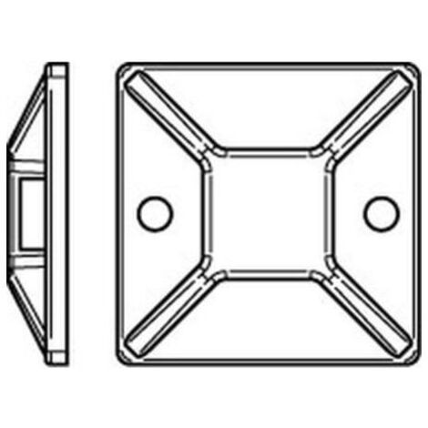 HellermannTyton Befestigungssockel MB4A-N66-NA-C1 100 Stk