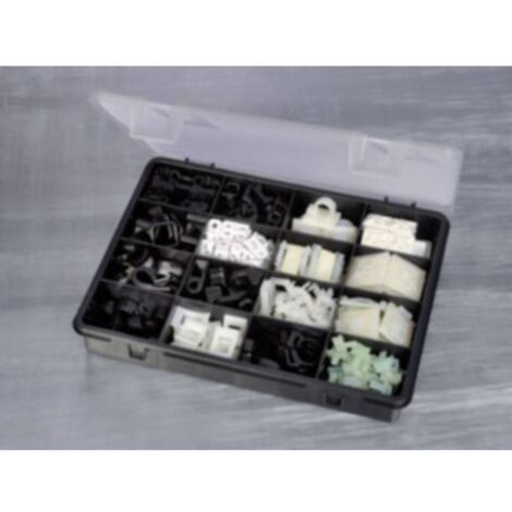 HellermannTyton BMS-100 Boîte d'assortiment de supports de câble 151-00000 195 parties S79010