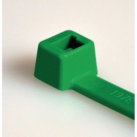 HellermannTyton Brida de nylon verde 100 mm 100 piezas