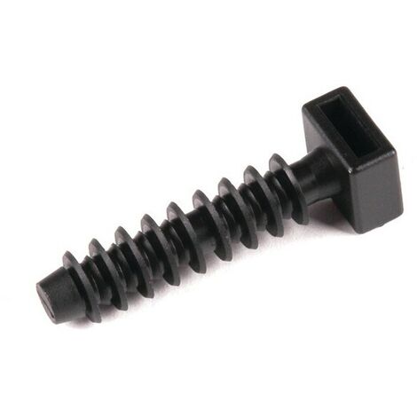 HellermannTyton Cable Tie Mount, Wall Plug 7-8mm Fixing Hole (Pk-100)