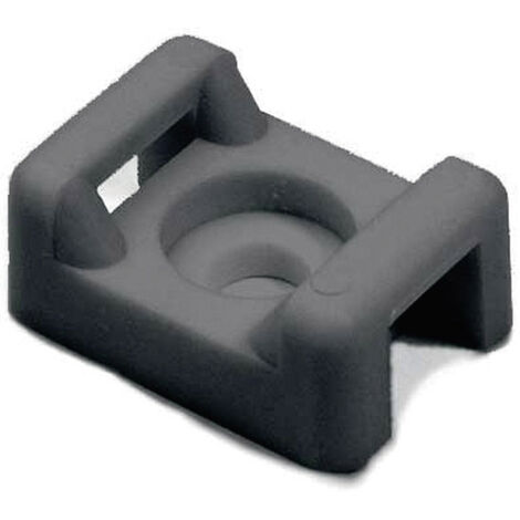 HellermannTyton CTM0-PA66-BK Befestigungssockel schraubbar, nieten 151-30300    Schwarz 1 St.