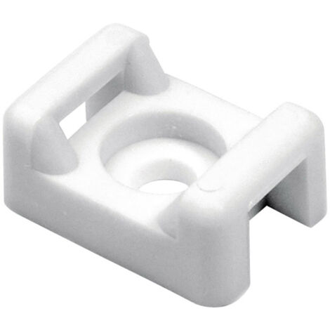 HellermannTyton CTM0-PA66-WH Embase de fixation vissable, à riveter 151-30303 blanc 1 pc(s)
