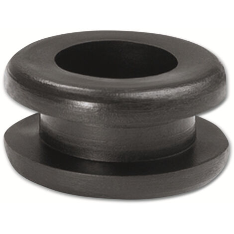 HELLERMANNTYTON Durchführungstülle, 633-02040, Schwarz, PVC, ∅ 10 mm, 1 Stück