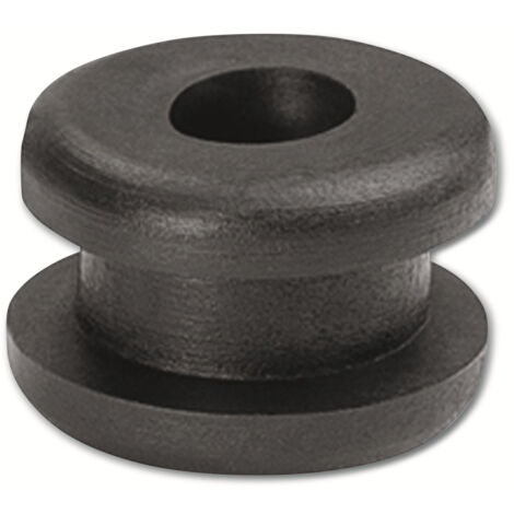 HELLERMANNTYTON Durchführungstülle, 633-02180, Schwarz, PVC, ∅ 6 mm, 1 Stück