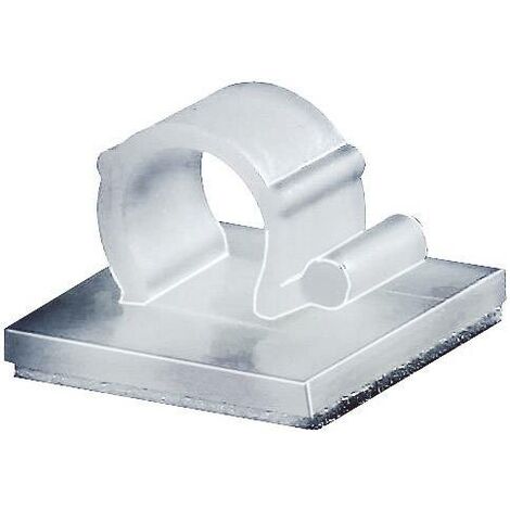 HellermannTyton Embase de fixation autocollant 151-13020 Plage de Ø du faisceau 9 mm (max) 2 pc(s) S305312