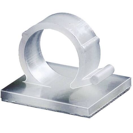 HellermannTyton Embase de fixation autocollant 151-13119 Plage de Ø du faisceau 18 mm (max) 2 pc(s) S305342