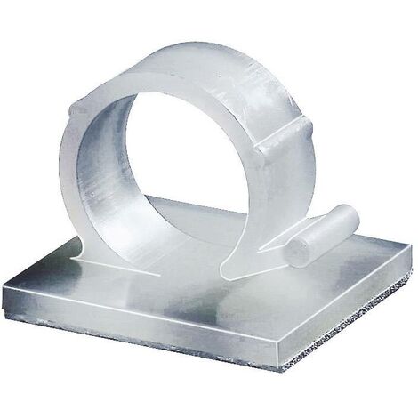 HellermannTyton Embase de fixation autocollant 151-13119 Plage de Ø du faisceau 18 mm (max) 2 pc(s) S305342