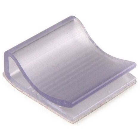HellermannTyton FCC25-PVC-GY Clip di fissaggio autoadesivo 154-00019 Grigio 1 pz.