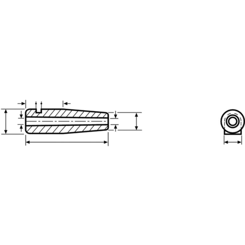 HellermannTyton H126 PVC GY 1000 Schnurschutzformtülle Klemm-Ø (max.) 5 mm PVC Grau 1 St.