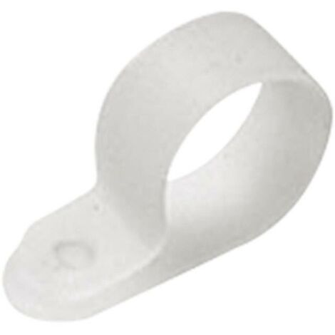 HellermannTyton H9P-N66-NA-M1 Bride de montage vissable 211-60099 Plage de Ø du faisceau 16 mm (max) sans halogène, stabilisé à la chaleur naturel S29947