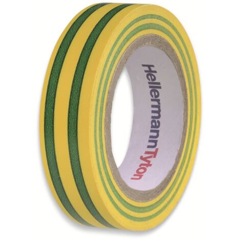 HellermannTyton HelaTape Flex 15 710-00106 Isolierband HelaTape Flex 15 Grün, Gelb (L x B) 10 m x 15