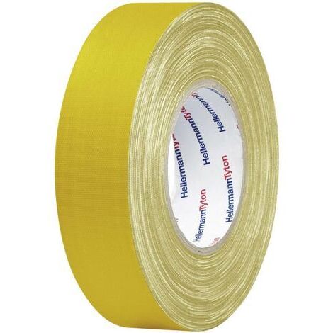 HellermannTyton HelaTape Tex ruban adhésif jaune 19 mm 10 m