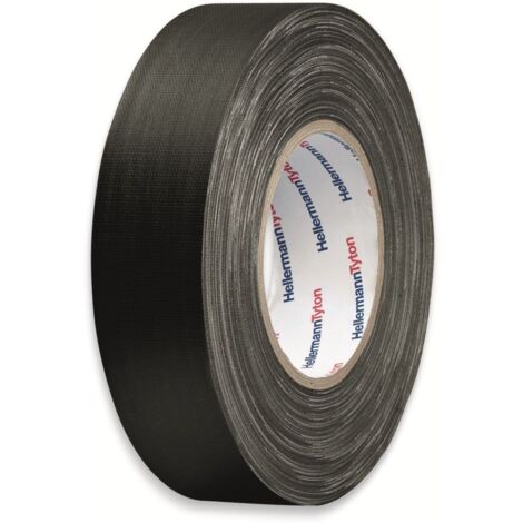 HellermannTyton HTAPE-TEX-BK-19X10 712-00204 Gewebeklebeband HelaTape Tex Schwarz (L x B) 10 m x 19