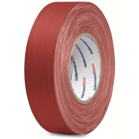 HellermannTyton HTAPE-TEX-RD-19X10 712-00201 Gewebeklebeband HelaTape Tex Rot (L x B) 10 m x 19 mm 1