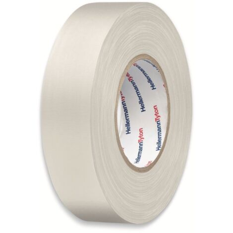 HellermannTyton HTAPE-TEX-WH-19X10 712-00205 Gewebeklebeband HelaTape Tex Weiß (L x B) 10 m x 19 mm