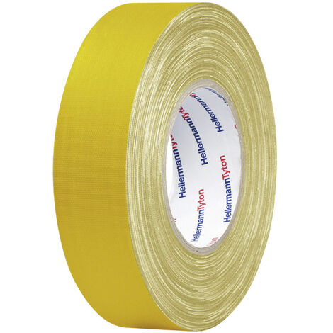 HellermannTyton HTAPE-TEX-YE-19x50 712-00502 Gewebeklebeband HelaTape Tex Gelb (L x B) 50 m x 19 mm