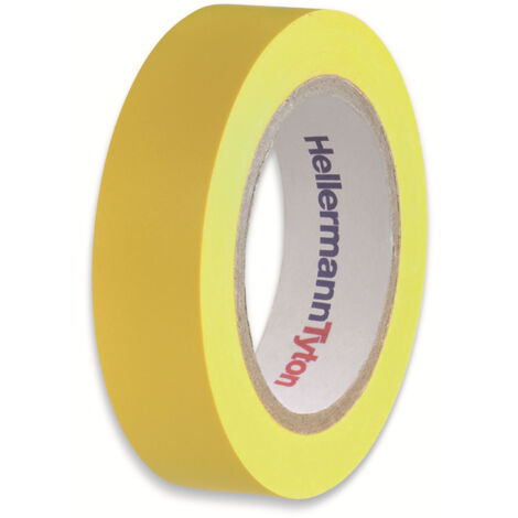 HELLERMANNTYTON Isolierband, 710-00102, HelaTapeFlex15, gelb, 15mmx10m