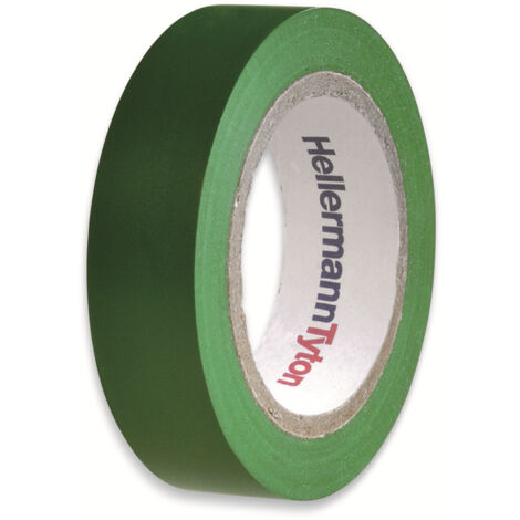 HELLERMANNTYTON Isolierband, 710-00103, HelaTapeFlex15, grün, 15mmx10m