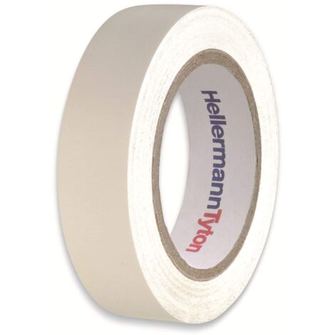 HELLERMANNTYTON Isolierband, 710-00105, HelaTapeFlex15, weiß, 15mmx10m
