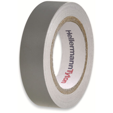 HELLERMANNTYTON Isolierband, 710-00108, HelaTapeFlex15, grau, 15mmx10m