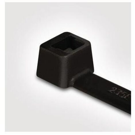 HELLERMANNTYTON Kabelbinder innenverzahnt, 111-03260, 150x3,5 T30R W Schwarz 100 ST