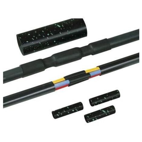 HellermannTyton Kit di riparazione cavi termoretraibili neri