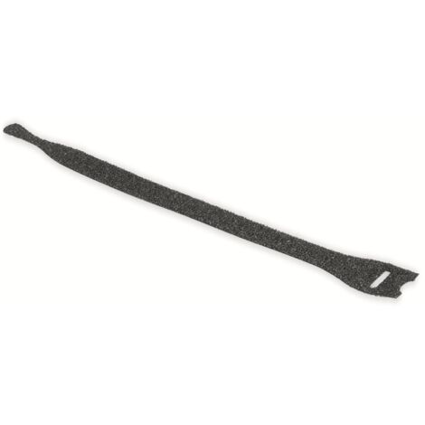 HellermannTyton   Klettkabelbinder zum Bündeln Haft- und Flauschteil (L x B) 200 mm x 12.5 mm Schwar