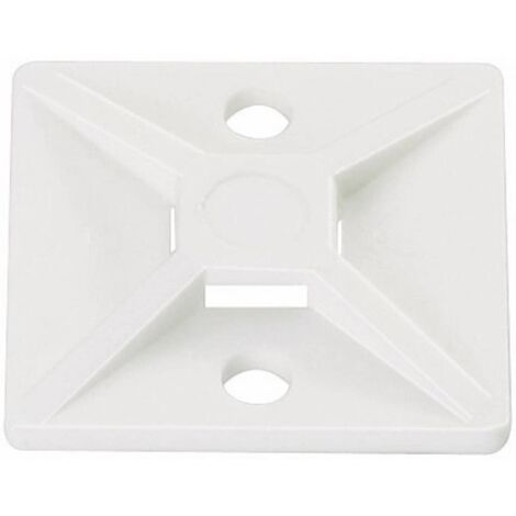 HellermannTyton MB4-N66-NA-C1 Basetta di fissaggio avvitabile 151-28479 aperture su 4 lati, senza alogeni, stabilizzata