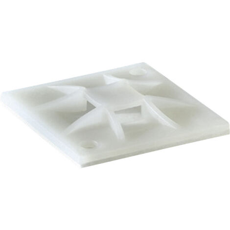 HellermannTyton QM30-PA66-NA-C1 Befestigungssockel schraubbar 151-10902   4fach einfädeln, halogenfr